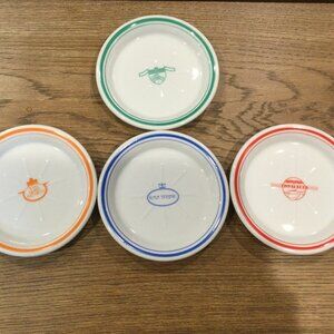 Ile de France 1978 Premiere Classe Luncheon Plate Set of 4